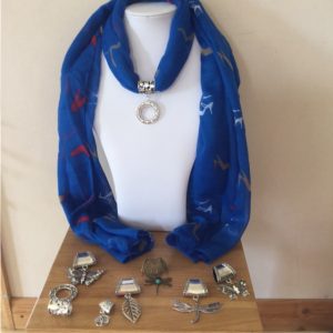 Scarf with Jewellery