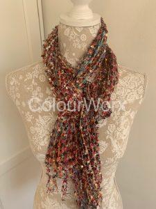 Scarf Fine soft knit in Pink tones £15.00