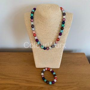 Beaded Necklace & Bracelet Summer